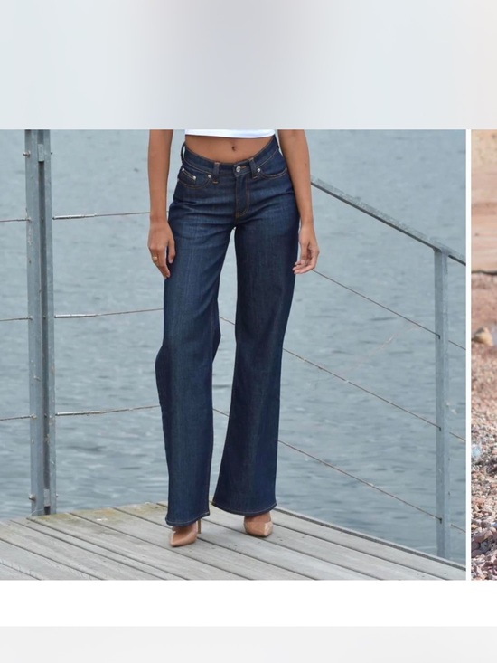 Organsk Denim - Organsk Copenhagen High Rise Wide Leg Jeans Dark Wash Organic Cotton NWT W30 L32